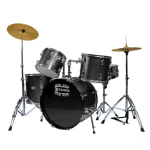 Bateria de Percusion 5 piezas color Negro XCalibur